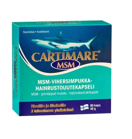 Препарат для здоровья суставов и хрящей Cartimare MSM Hankintatukku 80кап.