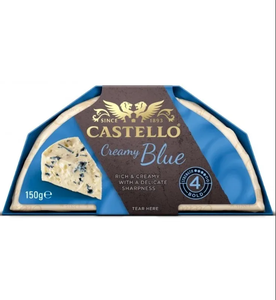 Сыр с голубой плесенью Castello blue 150g