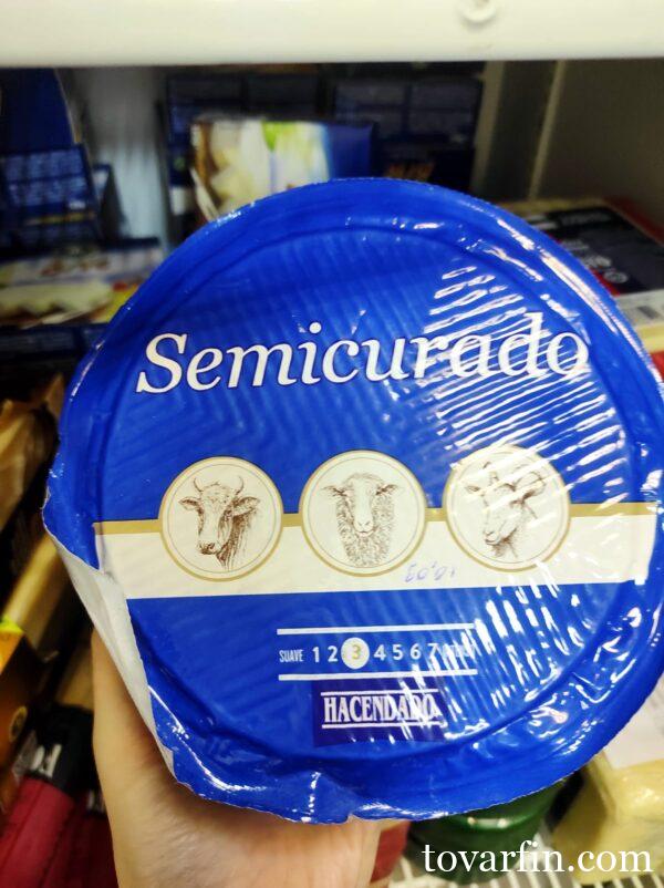 Сыр из 3 видов молока Semicurado Hacendado Семикурадо