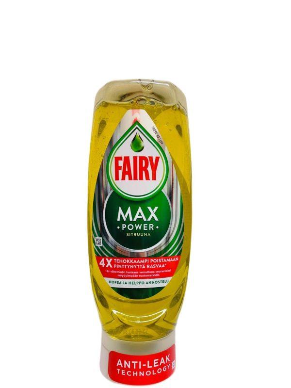Средство для мытья посуды Fairy непроливаемый Max Power лимон 450 мл